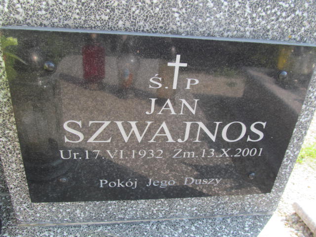 Jan Szwajnos 1932 Miętustwo - Grobonet - Wyszukiwarka osób pochowanych