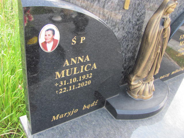 Anna Mulica 1932 Miętustwo - Grobonet - Wyszukiwarka osób pochowanych