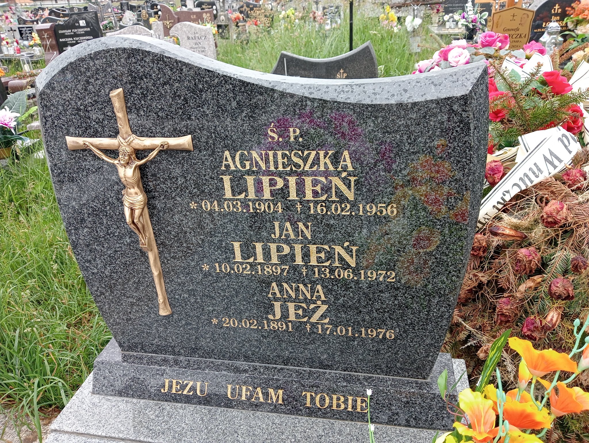 Anna Jeż 1891 Miętustwo - Grobonet - Wyszukiwarka osób pochowanych