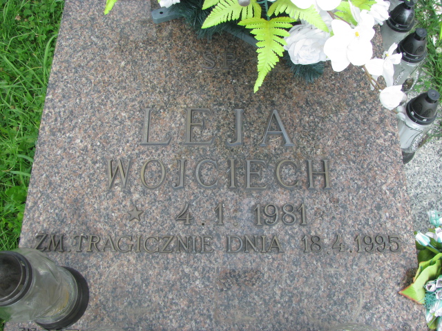 Wojciech Leja 1981 Miętustwo - Grobonet - Wyszukiwarka osób pochowanych