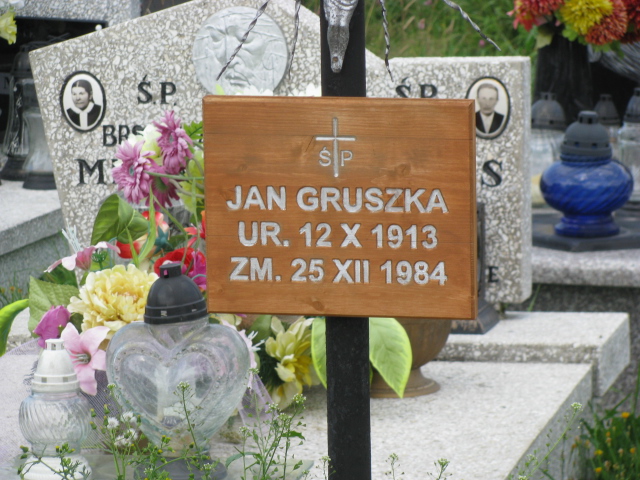 Jan Gruszka 1913 Miętustwo - Grobonet - Wyszukiwarka osób pochowanych